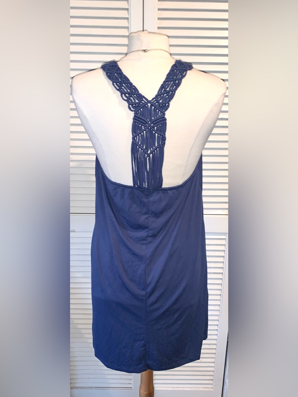 Legacy Blue crochet swim coverup XL